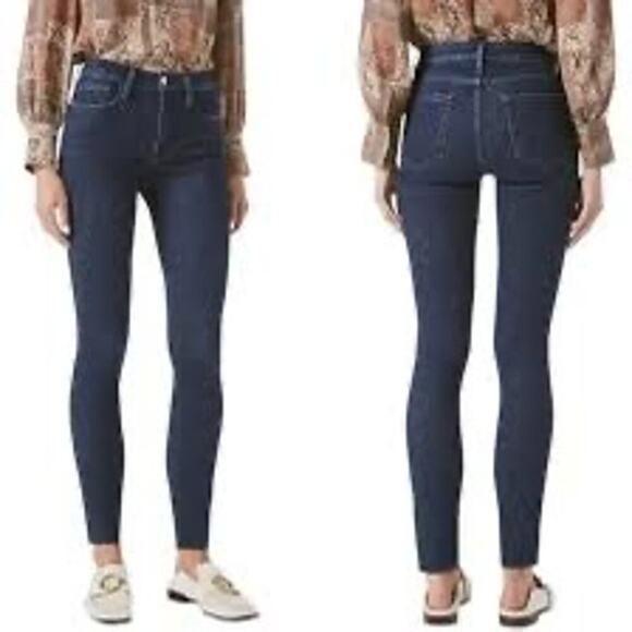 FRAME Le One Skinny Jean Women’s Size 2 Dark Wash in Keller - Picture 2 of 10